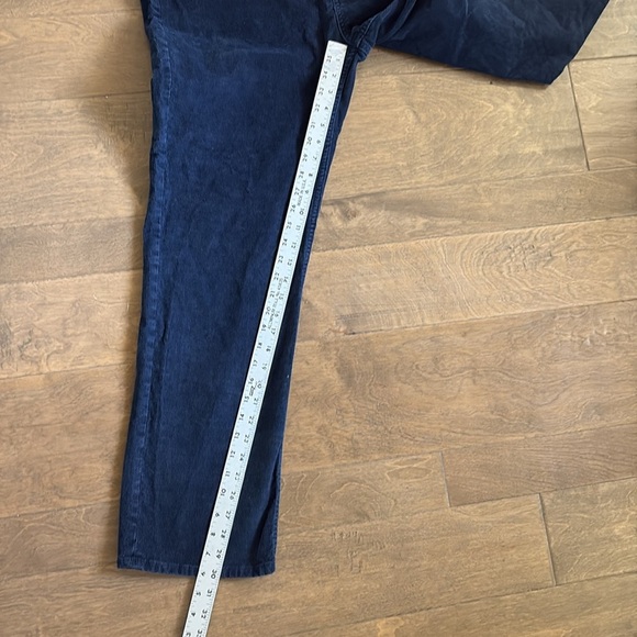 Banana Republic 36x30 Slim Fit Corduroys Navy Blue Mens - Picture 6 of 10